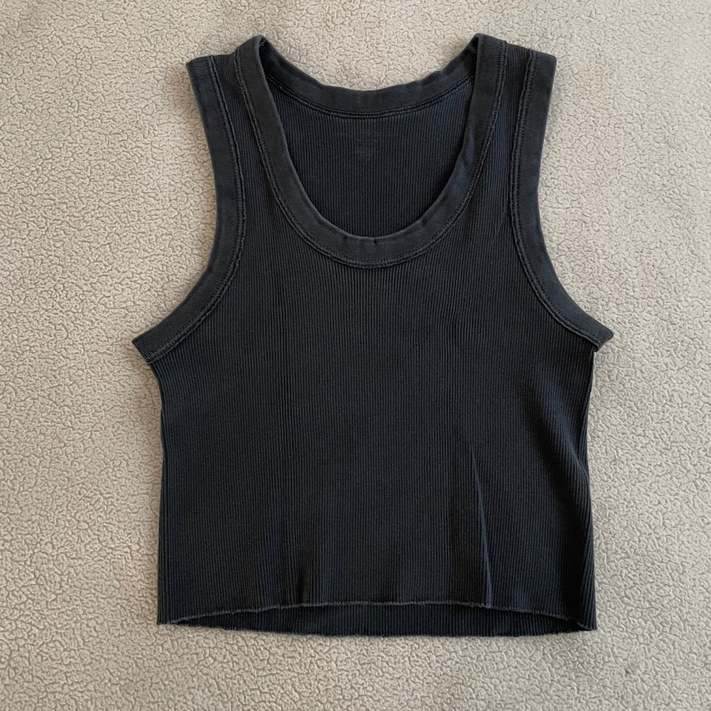 Brandy Melville Connor Tank Top Washed Grey